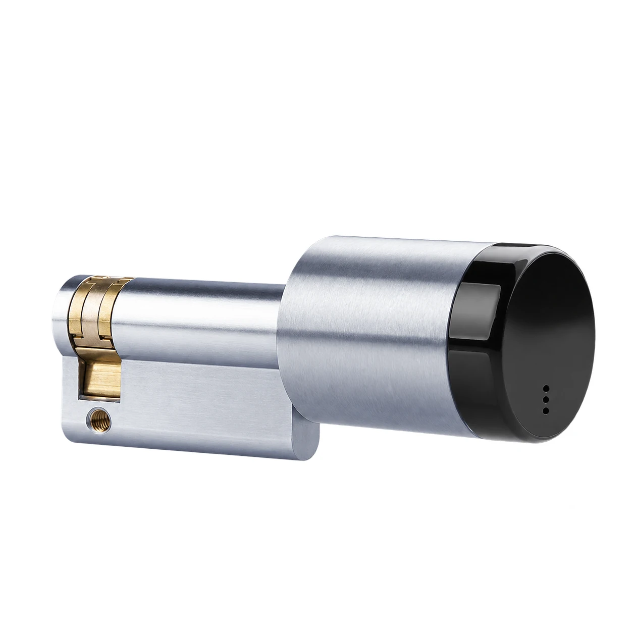 SMARTair E-Cylinder UoC DIN - Enkel Rustfri/Sort +5 MIFARE Rustfrit look produktbillede til SMARTair adgangskontrol