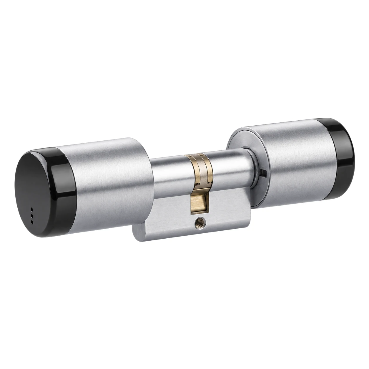 SMARTair E-Cylinder UoC DIN - Dobbel Rustfri/Sort +0+15, MIFARE Rustfrit look produktbillede til SMARTair adgangskontrol
