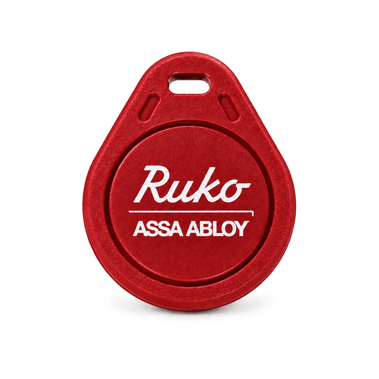 Nøglebrik med logo Ruko ASSA ABLOY - Desfire ev3 4K Rød produktbillede til SMARTair adgangskontrol