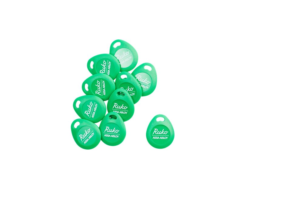 Tumbler Keyfob 1k Mifare Grøn produktbillede til SMARTair adgangskontrol