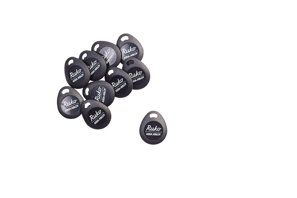 Tumbler Keyfob 1k Mifare Sort produktbillede til SMARTair adgangskontrol