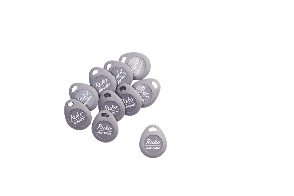 Tumbler Keyfob 4k Mifare Grå produktbillede til SMARTair adgangskontrol