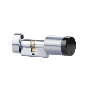 SMARTair E-cyl. UoC DIN dobb. m. knop Rustfri +0+0 produktbillede til SMARTair adgangskontrol