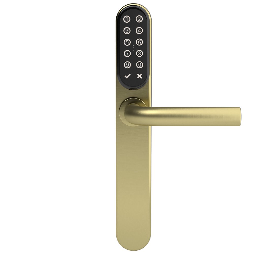 SMARTair i-max STA - DIN, tastatur, blind/blind, udv , messing produktbillede til SMARTair adgangskontrol